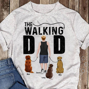 The Walking- Gift For Dog Lover- Gift For Dad- Personalized Shirt - Dog Walking Dad Shirt - Shirts - GoDuckee