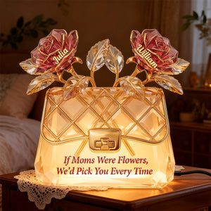 Elegant Flower Bag Light Box – Personalized Gifts For Mom 04namg260226 - Light Box - GoDuckee