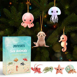 Sea Animals Advent Calendar Acrylic Blind Box - Personalized Gifts For Christmas 11kimg151125 - Advent Calendar - GoDuckee
