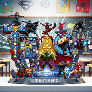 Hero Teacher Acrylic Plaque Personalized Gifts For Fans 03OHDT050625 - Shaped Plaques - GoDuckee