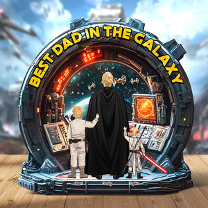 Galaxy Dad Acrylic Plaque - Personalized Gifts For Dad 05TGQN030525HHHG - Shaped Plaques - GoDuckee