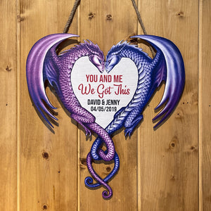 Personalized Gifts For Couple Wood Sign You And Me We Got This - Wood Signs - GoDuckee