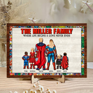 Personalized Gifts For Family Wood Sign Where Life Begins And Love Never Ends 01natn200224pa - Wood Signs - GoDuckee