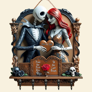 Couple Wood Key Hanger - Personalized Gifts For Couple 03tgpu290525 - Wood Sign - GoDuckee