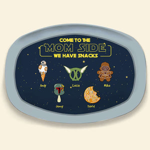 Personalized Gifts For Mom Plate Come To The Mom Side 01QHHN040324 - Plates - GoDuckee
