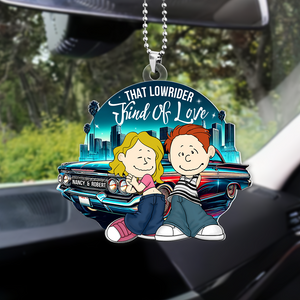 Personalized Gifts For Couple Car Ornament, Lowrider Car Lover 05qhpu030125hg - Ornament - GoDuckee