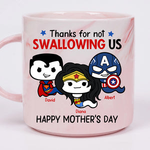 Personalized Gift For Mom Marble Mug Super Sperm Mother's Day 04ACQN190325 - Coffee Mug - GoDuckee