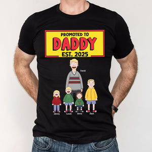 Personalized Gifts For Dad Shirt 01totn210125hg Promoted To Daddy - Shirts - GoDuckee