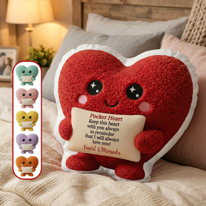 Valentine Couple Heart Shape Pillow - Personalized Gifts For Couple 02hymg241125 - Pillow - GoDuckee