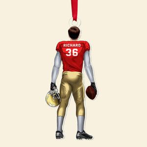 Personalized Gifts For Football Player Acrylic Ornament 03acqn111124tm - Ornament - GoDuckee