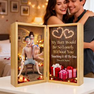 Romantic Naughty Couple Acrylic Plaque - Personalized Gifts For Couples 02OHLU020226 - Shaped Plaques - GoDuckee