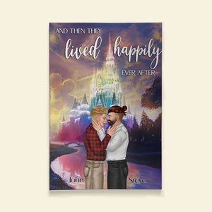 Couple And They Lived Happily Ever After 01dnpo120623 Personalized Canvas Print - Poster & Canvas - GoDuckee