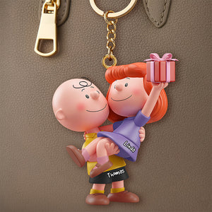 Forever Love Keychain Personalized Gifts For Couple 01OHDT041225 - Keychains - GoDuckee
