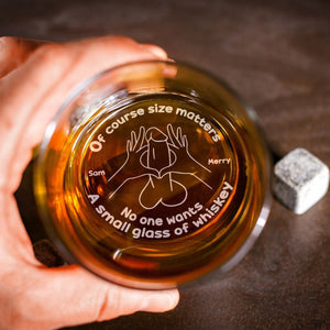 Personalized Gifts For Couple Engraved Whiskey Glass 01HUMH110624 - Drinkware - GoDuckee