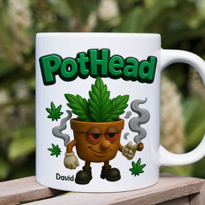 Pothead Mug Personalized Gifts for Smokers 01TOTN230525 - Coffee Mug - GoDuckee