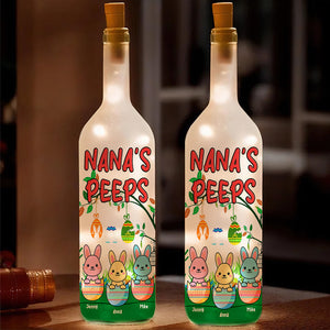 Personalized Gifts For Grandma Bottle Lamp Bunny Eggs Easter's Day 01OHMH260225 - Bottle Lamp - GoDuckee