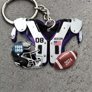 Personalized Gifts For Football Lover Keychain 02HUDT231224 - Keychains - GoDuckee