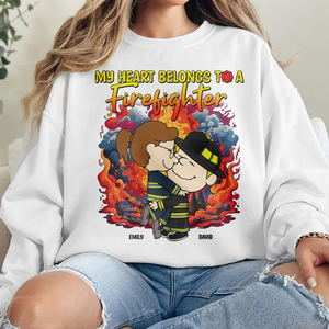 Personalized Gifts For Firefighter Couple Shirt 04xqpu220125hg - Shirts - GoDuckee