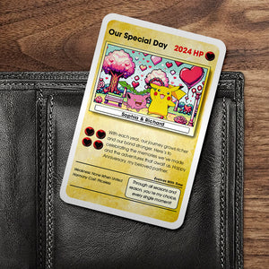 Personalized Gift For Couple Aluminum Wallet Card Game Characters 01OHQN051224 - Wallet Card - GoDuckee