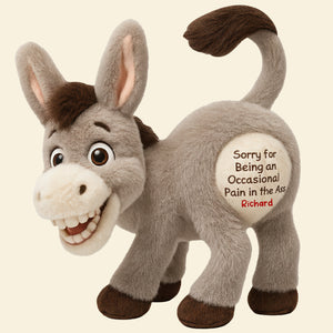 Funny Donkey Custom Shape Pillow - Personalized Gifts For Coworkers 07naqn171125 - Pillow - GoDuckee