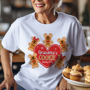 Grandma's Cookie Tasting Crew, Personalized Gingerbread Shirt 01HUTN220723 - Shirts - GoDuckee