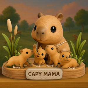 Water Pudge Mom Acrylic Plaque - Personalized Gifts For Mother 05NALU150425 - Shaped Plaques - GoDuckee