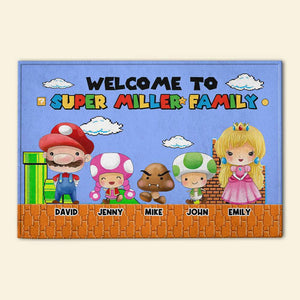 Family 02nahn041223, Personalized Doormat - Doormat - GoDuckee