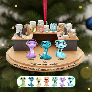 Snake Coworker Acrylic Ornament - Personalized Gifts For Coworker 05tomg151125 - Ornament - GoDuckee