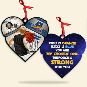 You Are My Chosen One, Couple Gift, Personalized Ornament, Couple Hugging Ornament, Christmas Gift 01HTHN100823HH - Ornament - GoDuckee