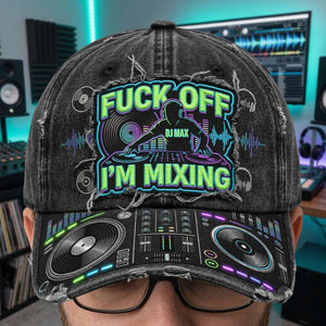 DJ Turntable Graphic Cap - Personalized Gift For Music Lovers 04NATN170326 - Caps - GoDuckee