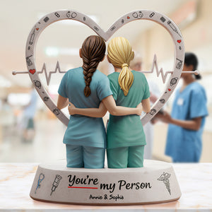Nurse Besties Acrylic Plaque 03qhlu200525 - Personalized Gifts For Best Friends - Shaped Plaques - GoDuckee