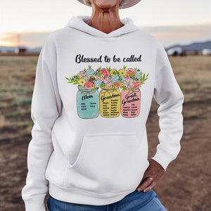Blessed To Be Called Grandma Personalized Shirt Hoodie, Gift For Mom - Shirts - GoDuckee
