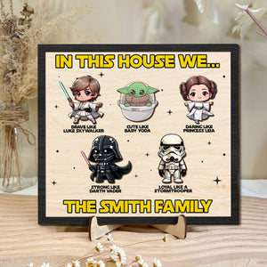 Personalized Gifts For Family Wood Sign 05natn170724 Family Movie Character - Wood Sign - GoDuckee