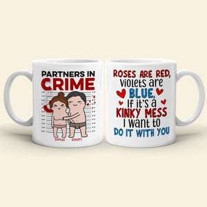 If It's A Kinky Mess I Want To Do It With You-Gift For Couple-Personalized Coffee Mug- Funny Couple Mug - Coffee Mug - GoDuckee