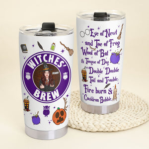 Witches' Brew, Gift For Witch Lover, Personalized Tumbler, Witchcraft Tumbler, Halloween Gift 01HTPO130723TM - Tumbler Cup - GoDuckee