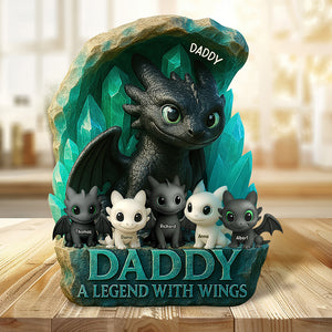 Personalized Gifts For Dad Acrylic Plaque, Dragon Fans 01tgqn120425 - Shaped Plaques - GoDuckee