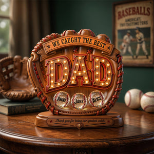 Great Baseball Dad Acrylic Plaque - Personalized Gifts For Dads 01PADH250426 - Shaped Plaques - GoDuckee
