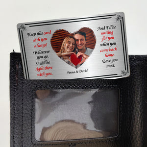 Custom Photo Gifts For Couple Aluminum Wallet Card 02KAMH311224 - Wallet Card - GoDuckee