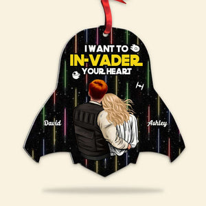 Couple Gift, Personalzed Acrylic Ornament, Galaxy Couple Ornament, Christmas Gift 02KAHN241123HH - Ornament - GoDuckee