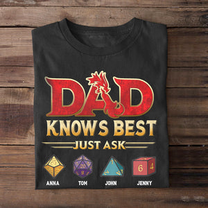 Dad Knows Best - Personalized Shirt - Gift For Dad 02HUTN150523 - Shirts - GoDuckee