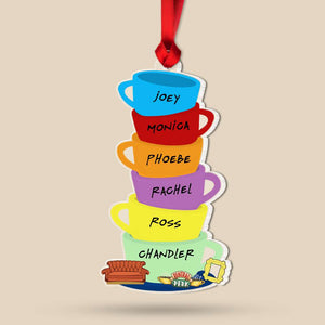 Gift For Friends, Personalized Acrylic Ornament, Teacup Friends Ornament, Christmas Gift 01HUHN201123 - Ornament - GoDuckee