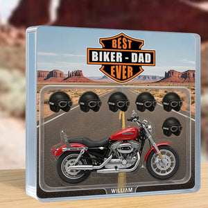Cool Motorcycle Biker Dad Acrylic Plaque Personalized Gifts For Dad 05qhdt150525 - Shaped Plaques - GoDuckee