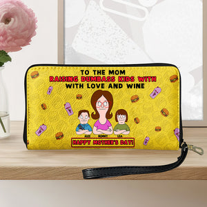 Personalized Gifts For Mom Twill Faux Leather Wallet Happy Mother's Day 05XQMH070325HG - Leather Wallet - GoDuckee