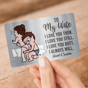 Personalized Gifts For Couple Aluminum Wallet Card 07ohqn191224hh Naughty Couple Gifts - Wallet Card - GoDuckee