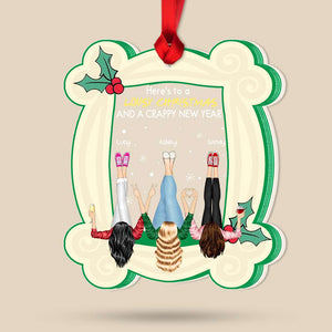 Friends Personalized Acrylic Ornament, Lousy Christmas & A Crappy New Year, Funny Christmas Gift For Friends 05QHHN211123HH - Ornament - GoDuckee