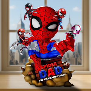 Spider Dad Acrylic Plaque - Personalized Gifts For Father 01NALU130525 - Shaped Plaques - GoDuckee