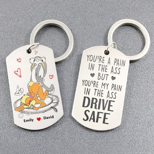 Personalized Gifts For Couple Keychain 04OHQN220624 - Keychains - GoDuckee
