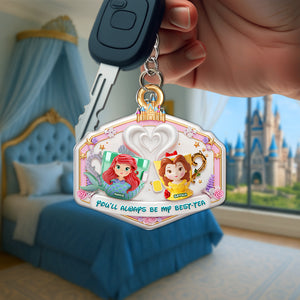 Best-tea Acrylic Keychain - Personalized Gifts For Best Friends 03NALU030625 - Keychains - GoDuckee