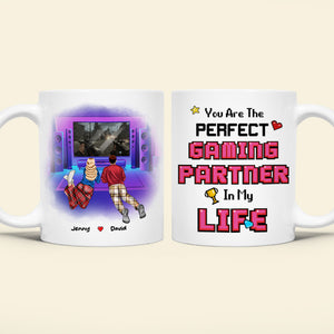 You Are The Perfect Gaming Partner In My Life, Couple Gift, Personalized Mug, Gamer Couple Mug - Coffee Mug - GoDuckee
