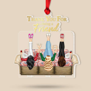 Personalized Acrylic Ornament, Friendship Ornament, Christmas Gift 03NAHN211123HH - Ornament - GoDuckee